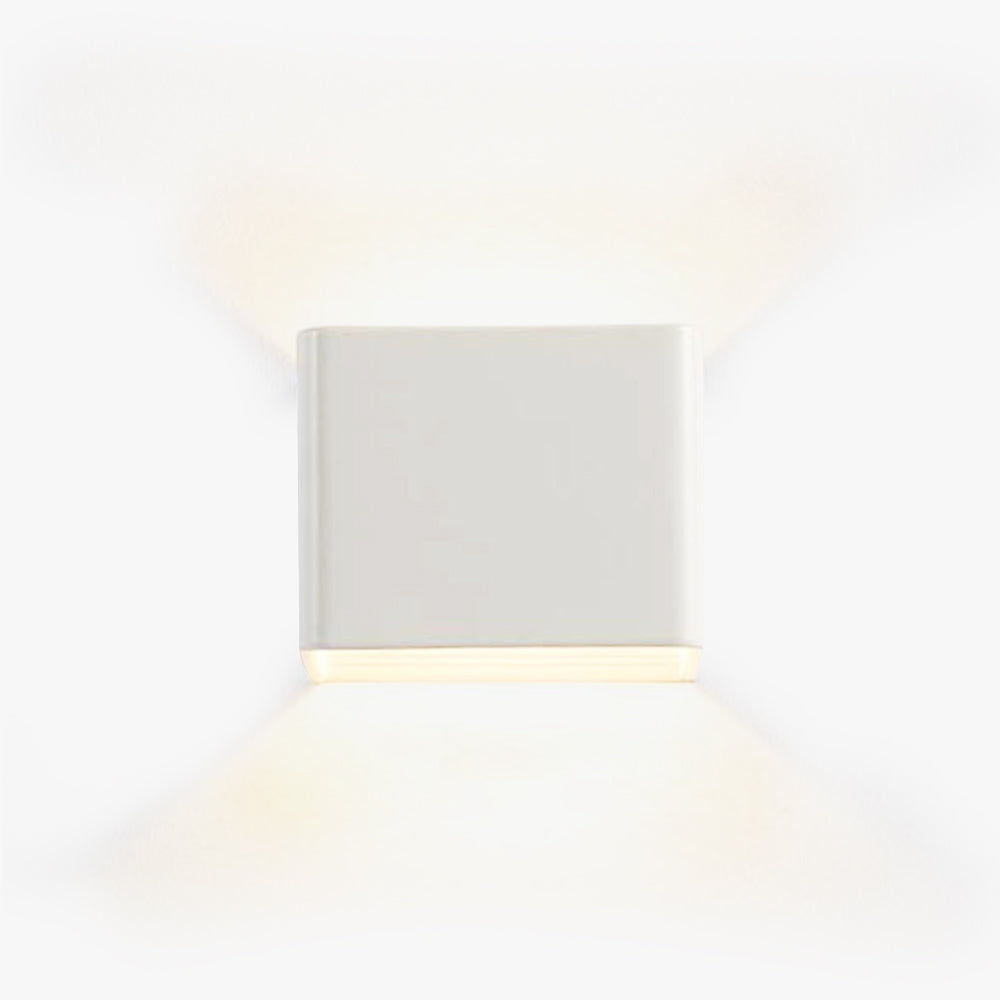 Modern Square Wall Light - Waterproof LED Applique Fixture