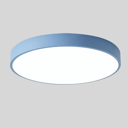 Nordic Wooden Macaroon Circular LED Ceiling Light