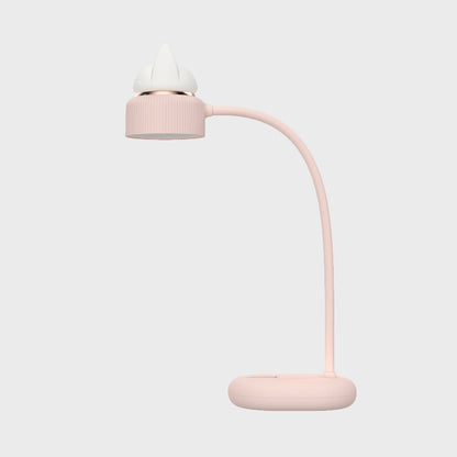 White/Pink/Green Cat Rotating Kids Table Lamp USB LED Rechargeable