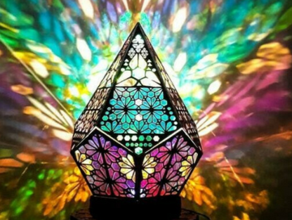 Bohemian Starry Sky Wooden Floor Lamp - Unique Light Decor