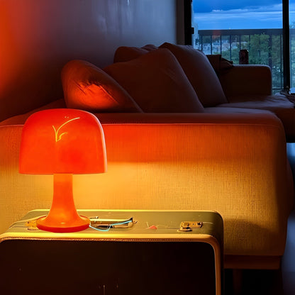 Stylish Vintage Mushroom Lamp with Dimmable LED & USB Power