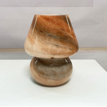 Kreative Handcrafted Glass Planet Design Mushroom Table Lamp