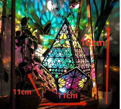 Bohemian Starry Sky Wooden Floor Lamp - Unique Light Decor
