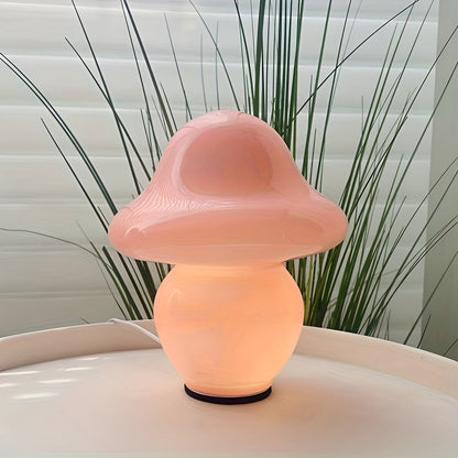 Mushroom Design Glass Lamp - Enchanting USB Lighting