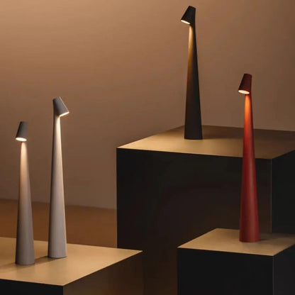 Wireless LED Table Lamp | Adjustable Brightness and USB Rechargeable