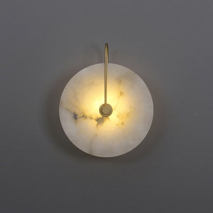 Alabaster LED Wall Lamp - Dimmable, Modern Design, Indoor