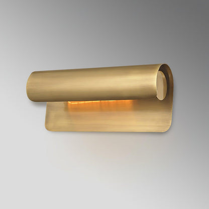Accord Wall Sconce LED Light Brushed Brass Indoor Pair
