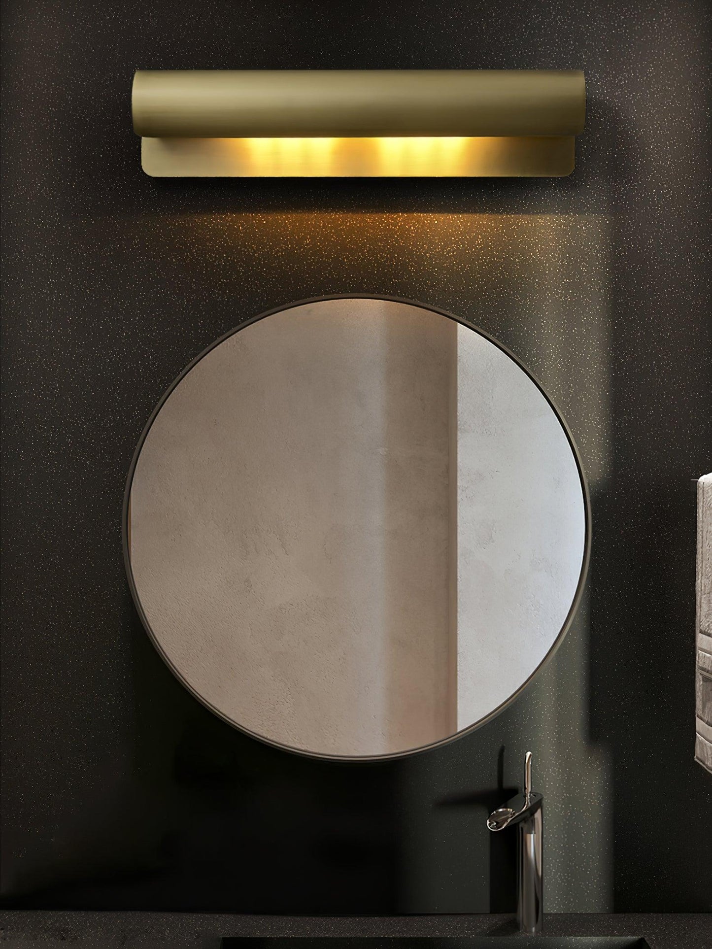 Accord Wall Sconce LED Light Brushed Brass Indoor Pair