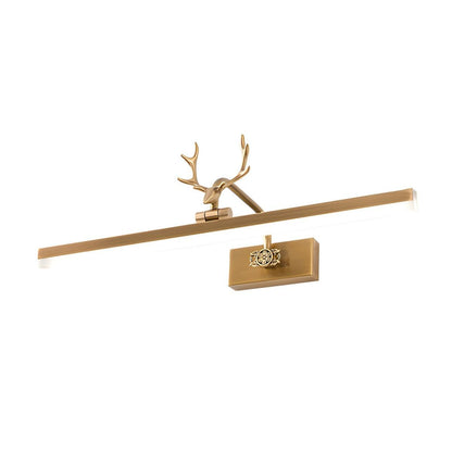 Adelaide Antler Wall Lamp LED Rustic Design Gold Finish