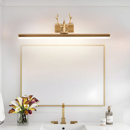 Adelaide Antler Wall Lamp LED Rustic Design Gold Finish