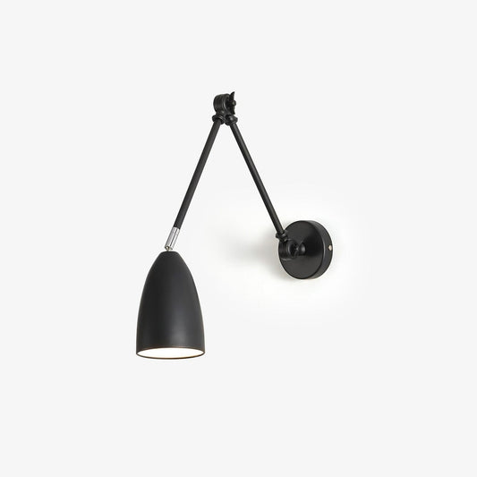 Adjustable Swing Arm Wall Lamp with LED Lighting – Metal Design