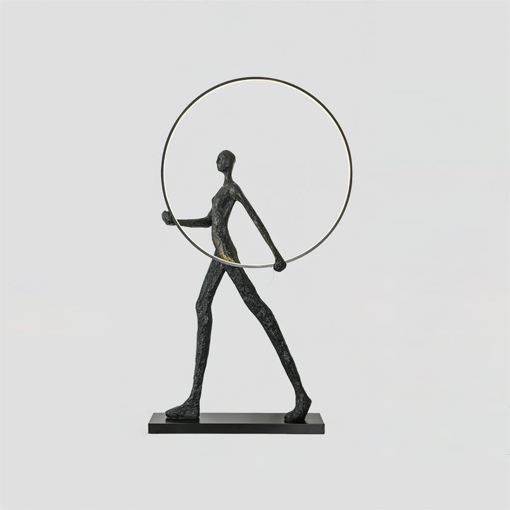 Aeon Sculpture Floor Lamp with Integrated LED, Modern Design