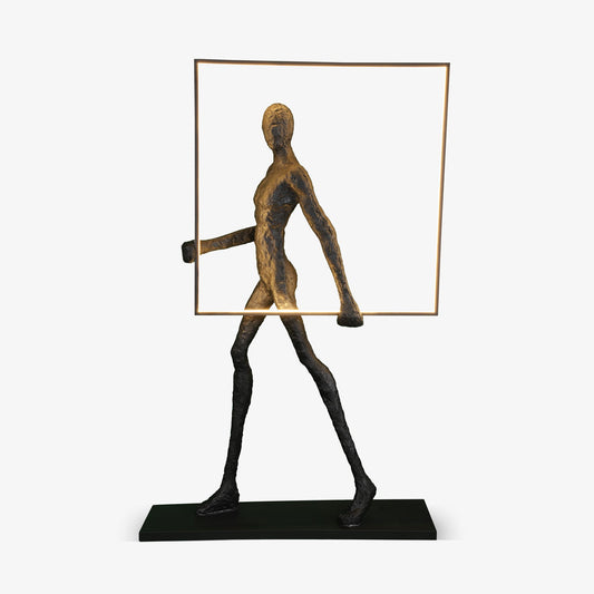 Aeon Sculpture Floor Lamp with Integrated LED, Modern Design