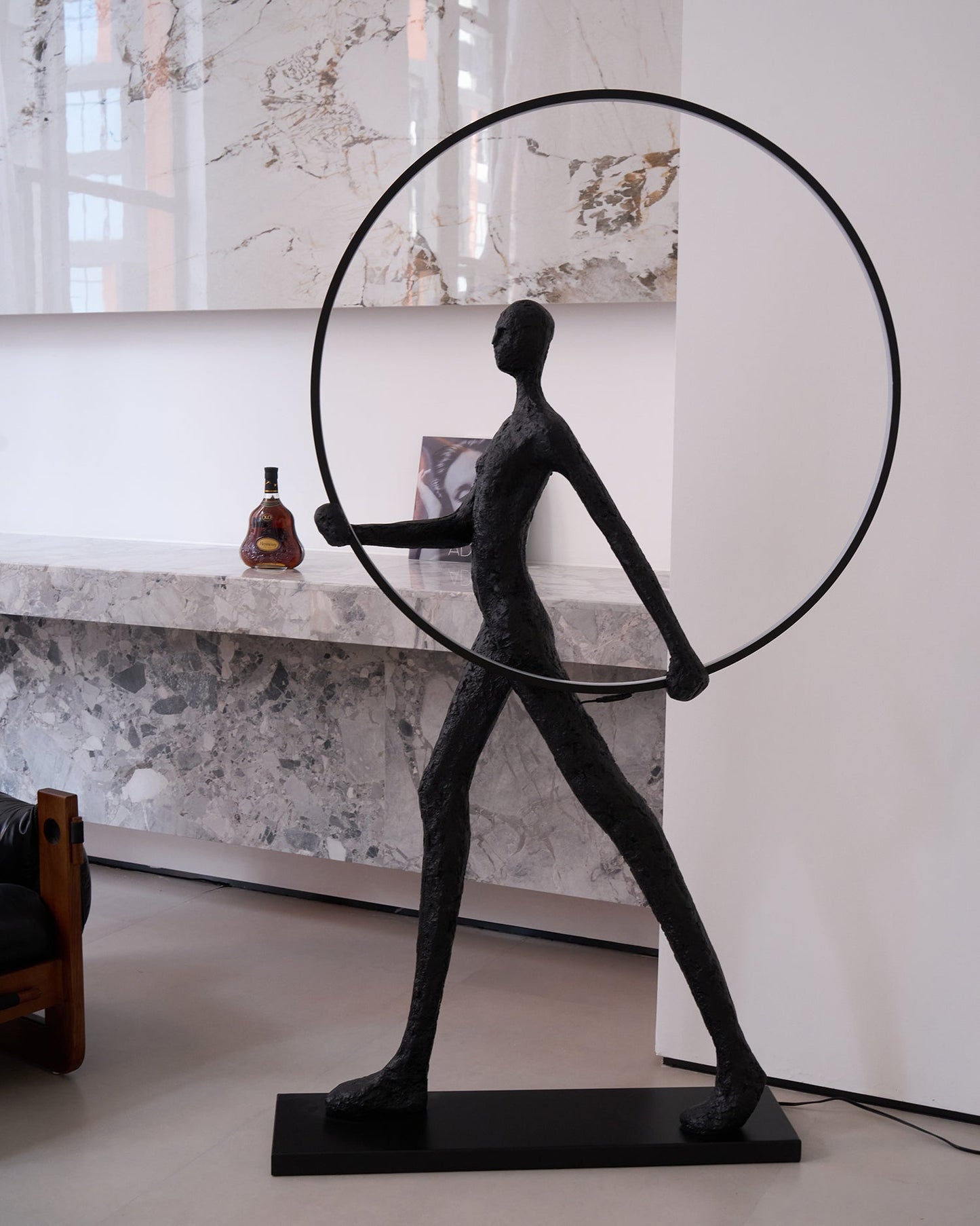 Aeon Sculpture Floor Lamp with Integrated LED, Modern Design