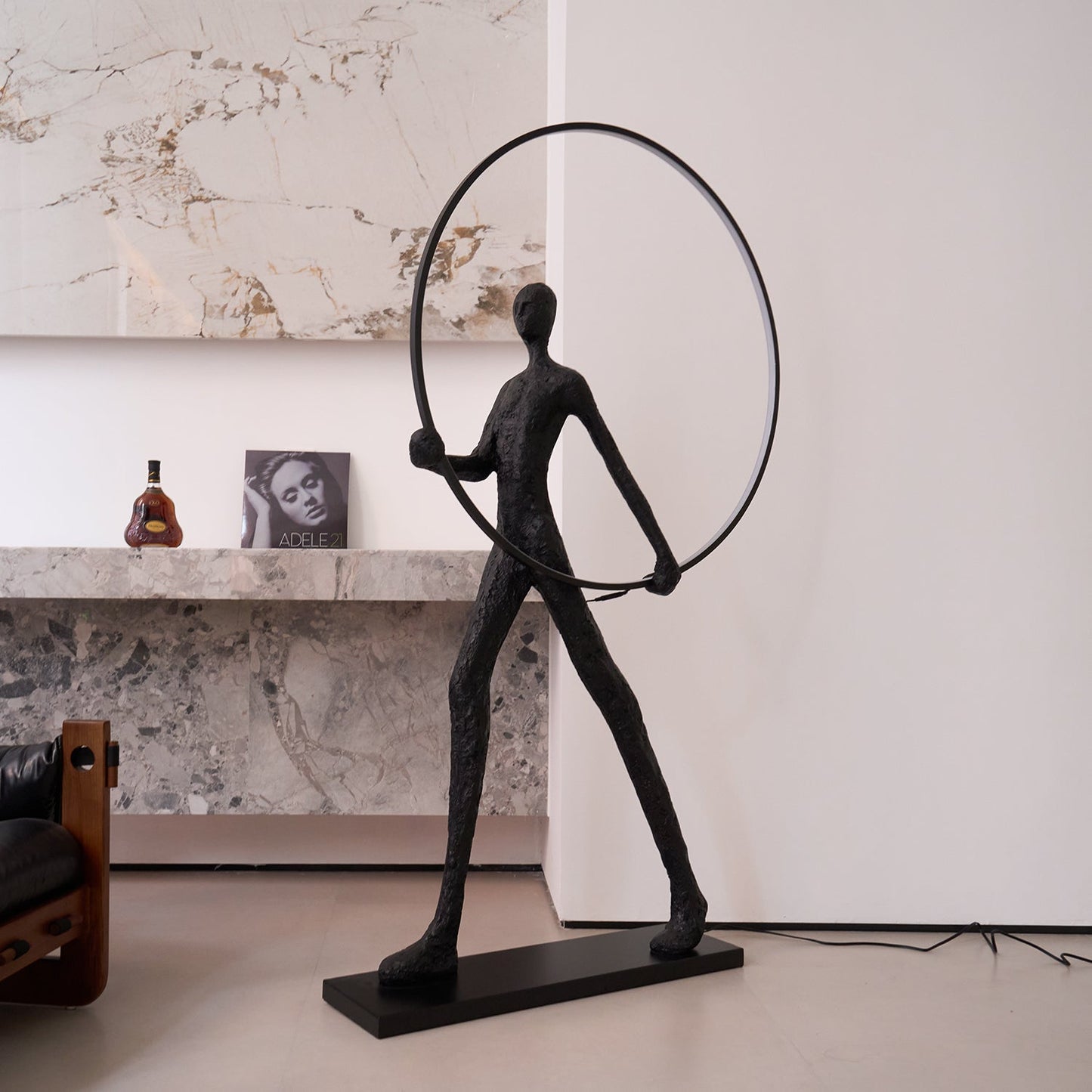 Aeon Sculpture Floor Lamp with Integrated LED, Modern Design