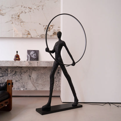 Aeon Sculpture Floor Lamp with Integrated LED, Modern Design
