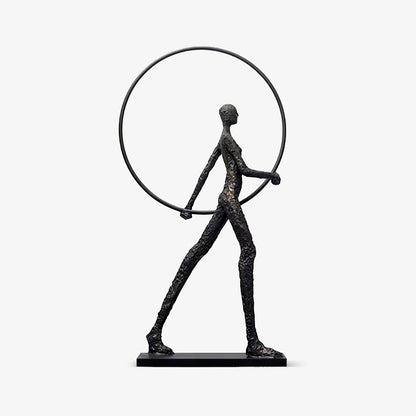 Aeon Sculpture Floor Lamp with Integrated LED, Modern Design