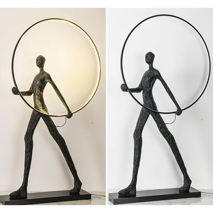 Aeon Sculpture Floor Lamp with Integrated LED, Modern Design