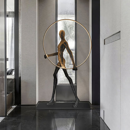 Aeon Sculpture Floor Lamp with Integrated LED, Modern Design