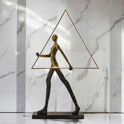 Aeon Sculpture Floor Lamp with Integrated LED, Modern Design