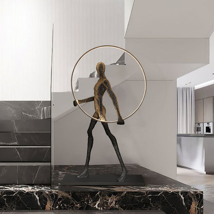 Aeon Sculpture Floor Lamp with Integrated LED, Modern Design
