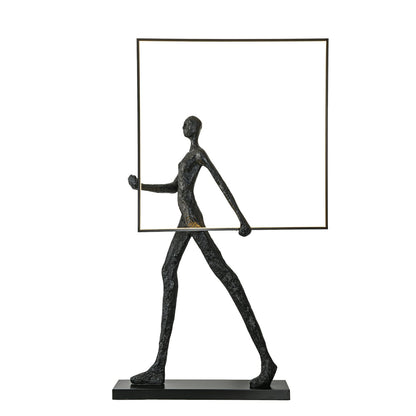 Aeon Sculpture Floor Lamp with Integrated LED, Modern Design