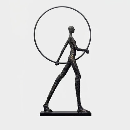 Aeon Sculpture Floor Lamp with Integrated LED, Modern Design
