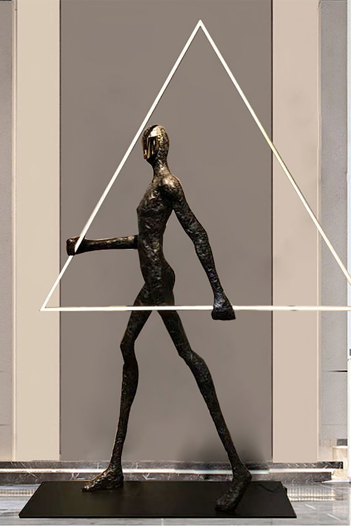 Aeon Sculpture Floor Lamp with Integrated LED, Modern Design