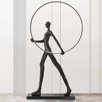 Aeon Sculpture Floor Lamp with Integrated LED, Modern Design