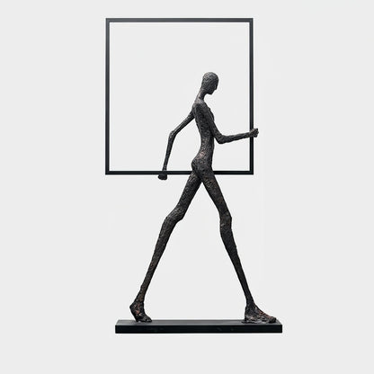 Aeon Sculpture Floor Lamp with Integrated LED, Modern Design