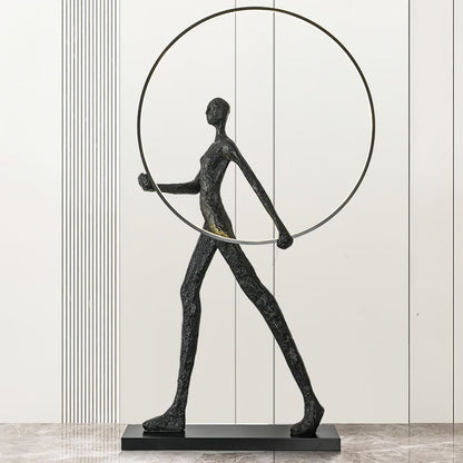 Aeon Sculpture Floor Lamp with Integrated LED, Modern Design
