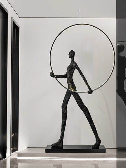 Aeon Sculpture Floor Lamp with Integrated LED, Modern Design