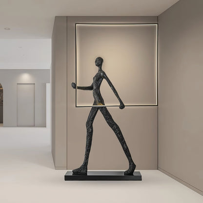 Aeon Sculpture Floor Lamp with Integrated LED, Modern Design