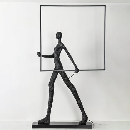 Aeon Sculpture Floor Lamp with Integrated LED, Modern Design
