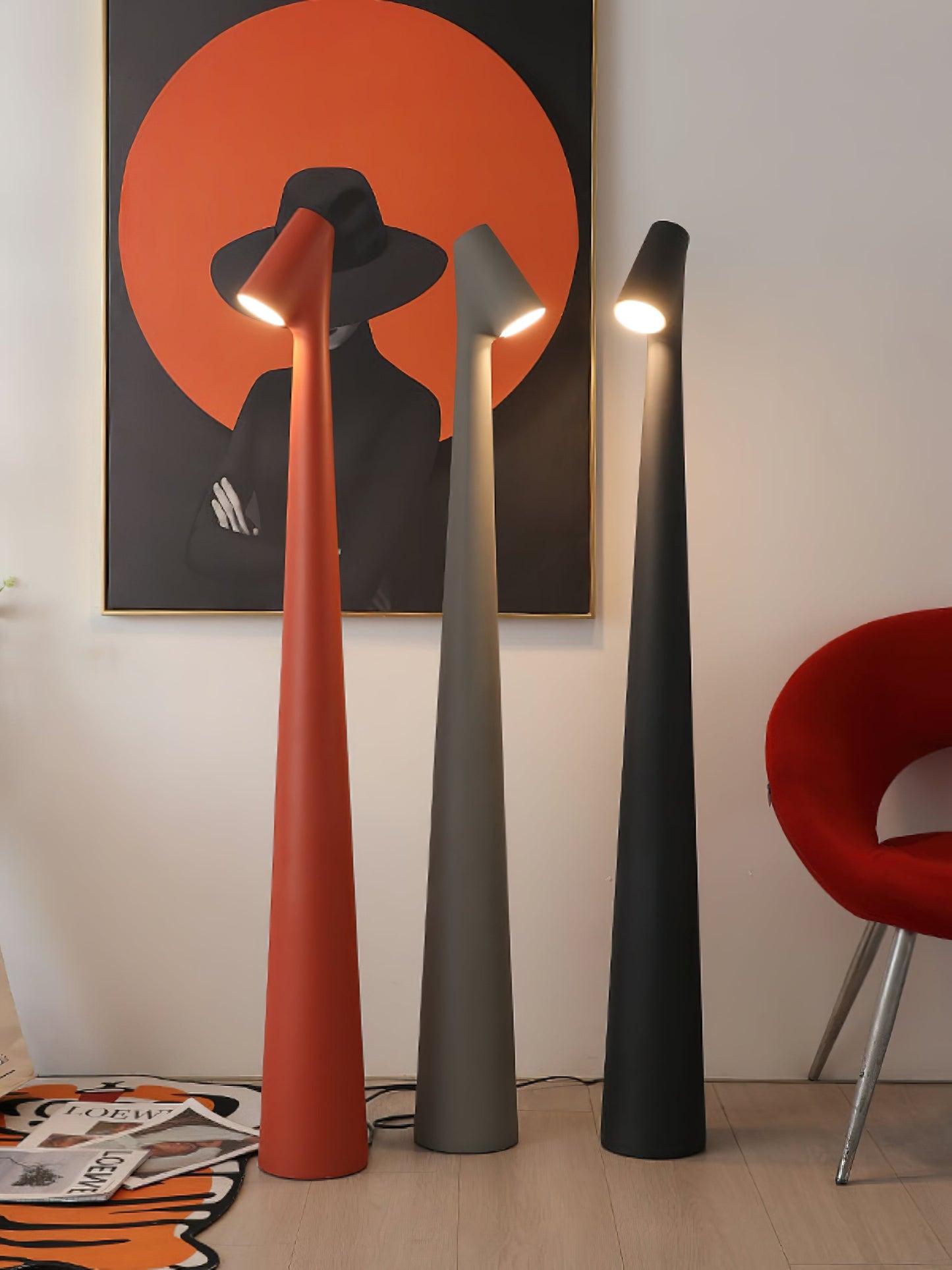 Africa Floor Lamp - LED Indoor Lighting, Slim Design