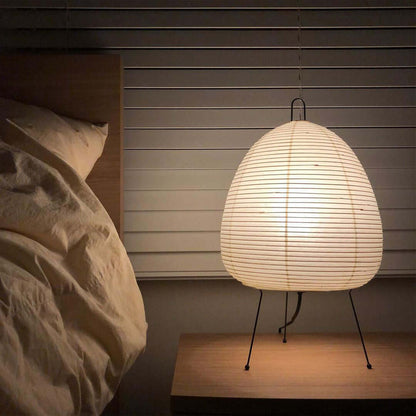 Papier Tischlampe - Japanese Style LED Table Lamp, Elegant Design