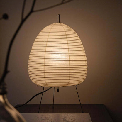 Papier Tischlampe - Japanese Style LED Table Lamp, Elegant Design