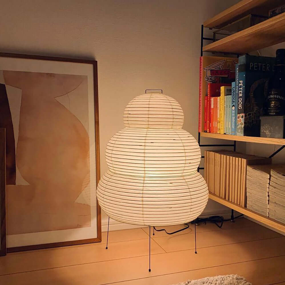 Paper Table Lamp with LED, Japanese Design, E26/E27