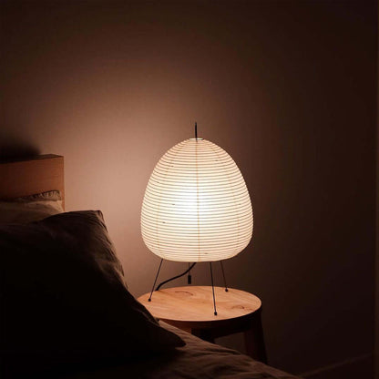 Papier Tischlampe - Japanese Style LED Table Lamp, Elegant Design