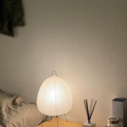 Papier Tischlampe - Japanese Style LED Table Lamp, Elegant Design