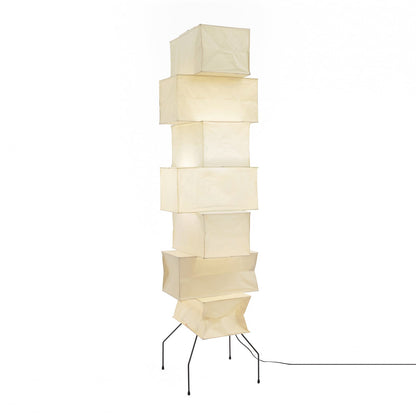 Lana Stacked Floor Lamp - Modern LED Lighting, White Shade