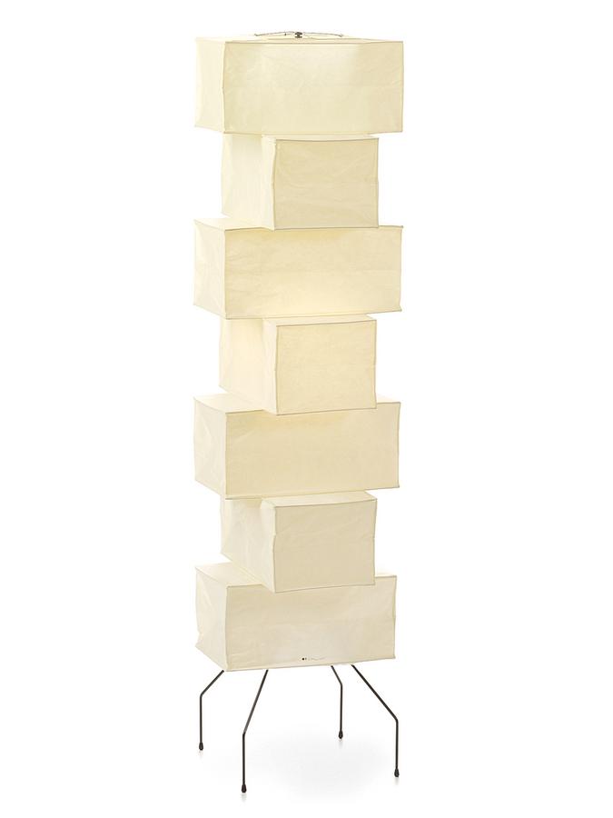 Lana Stacked Floor Lamp - Modern LED Lighting, White Shade