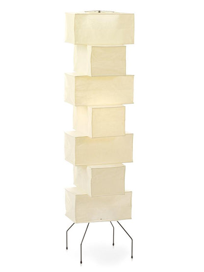 Lana Stacked Floor Lamp - Modern LED Lighting, White Shade