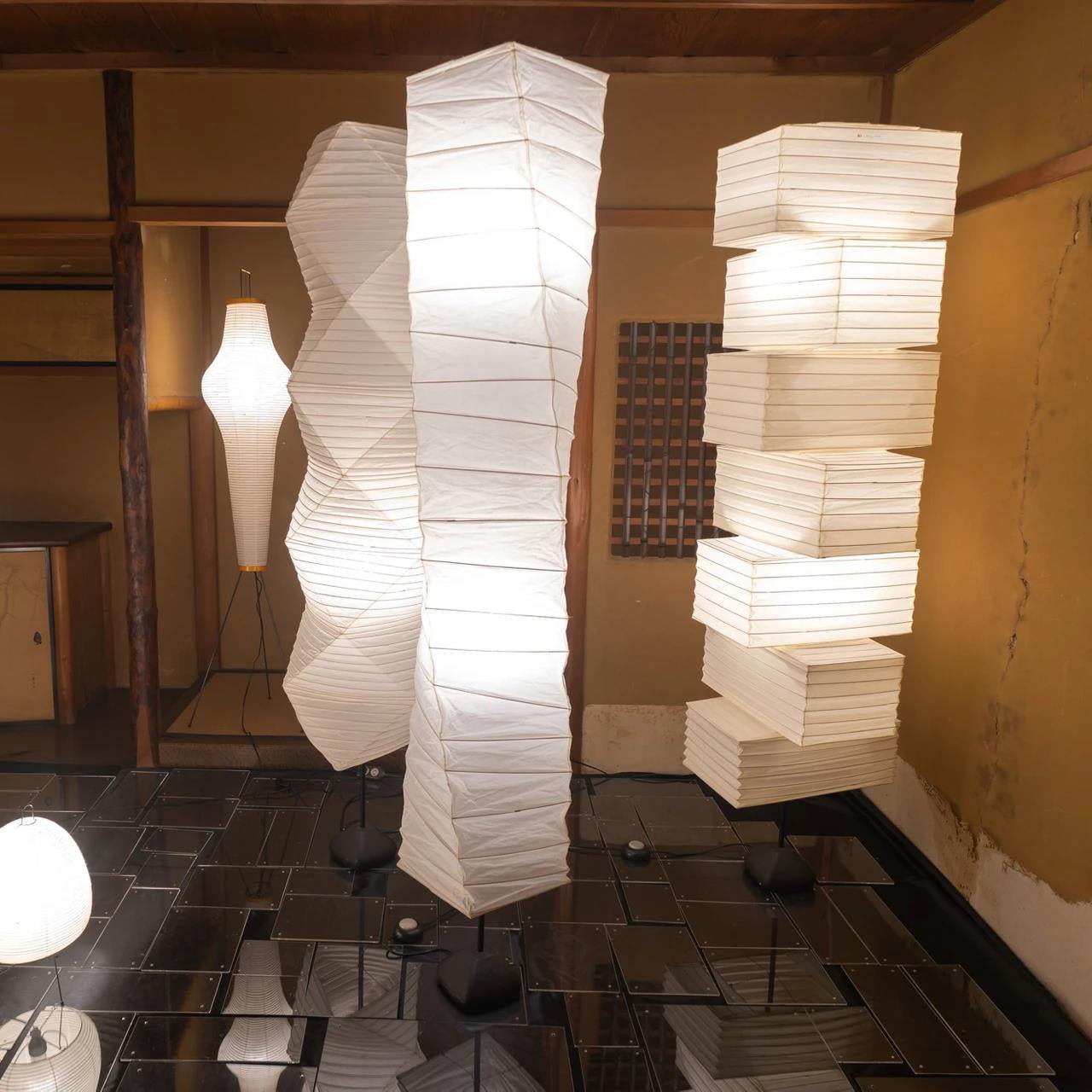 Lana Stacked Floor Lamp - Modern LED Lighting, White Shade