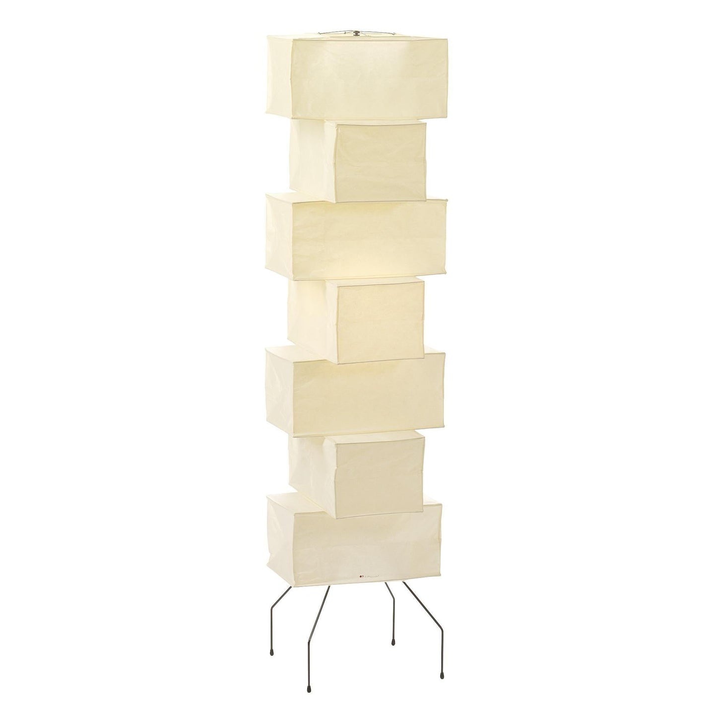 Lana Stacked Floor Lamp - Modern LED Lighting, White Shade