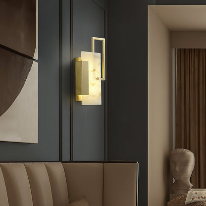 Althea Alabaster Wall Sconce - LED Indoor Wall Light