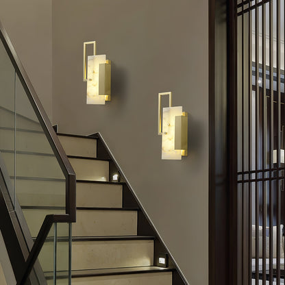 Althea Alabaster Wall Sconce - LED Indoor Wall Light