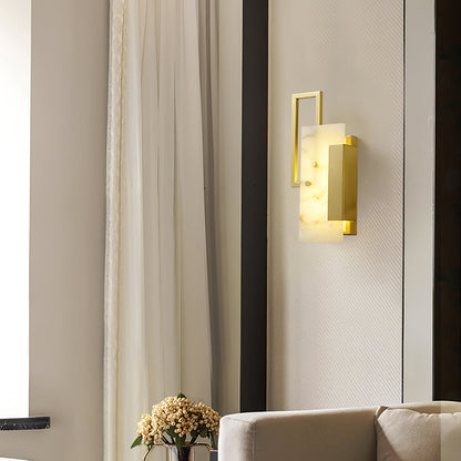 Althea Alabaster Wall Sconce - LED Indoor Wall Light