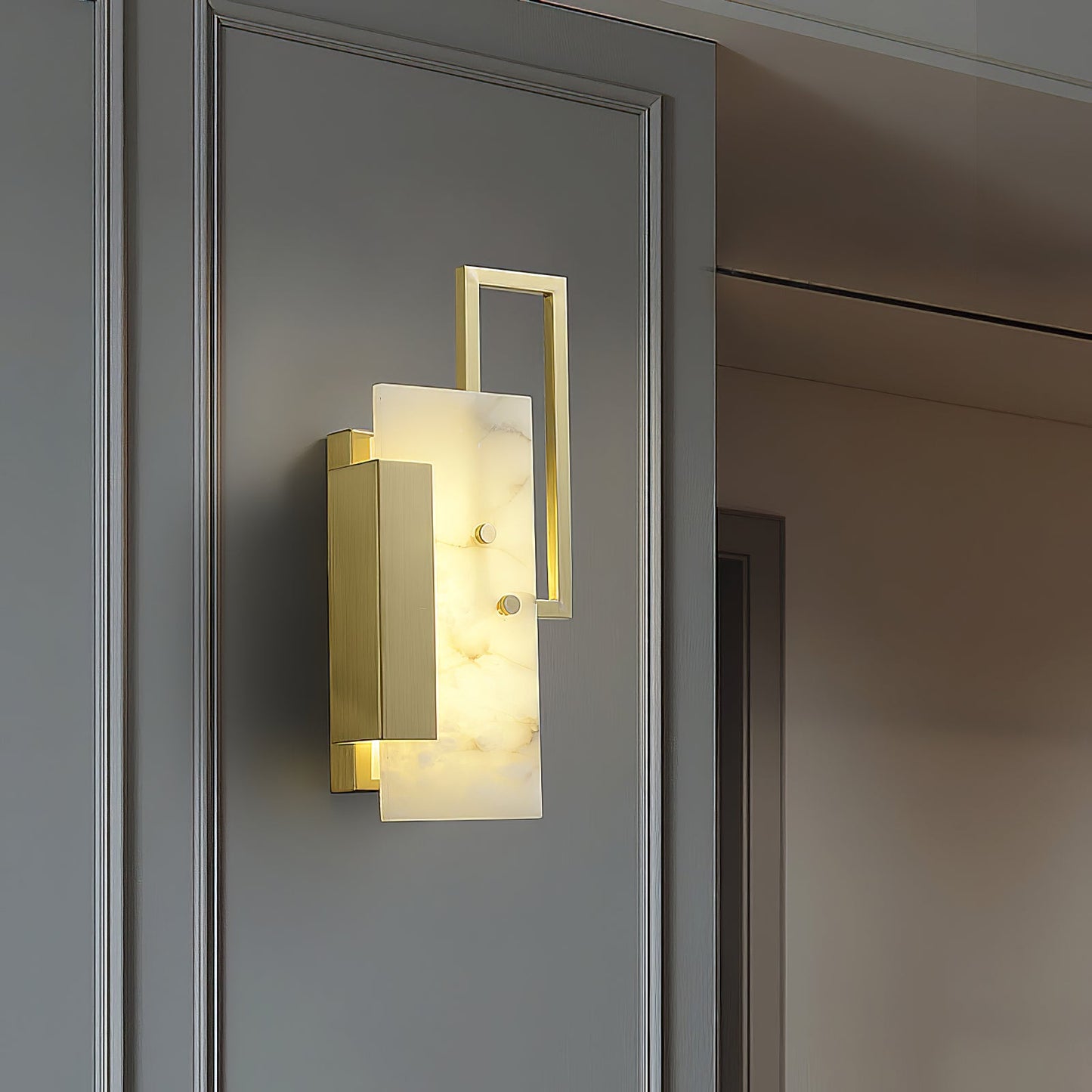 Althea Alabaster Wall Sconce - LED Indoor Wall Light
