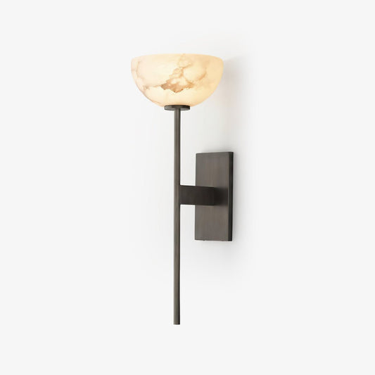 Alabaster Cup Wall Lamp with LED Light - Indoor Lighting